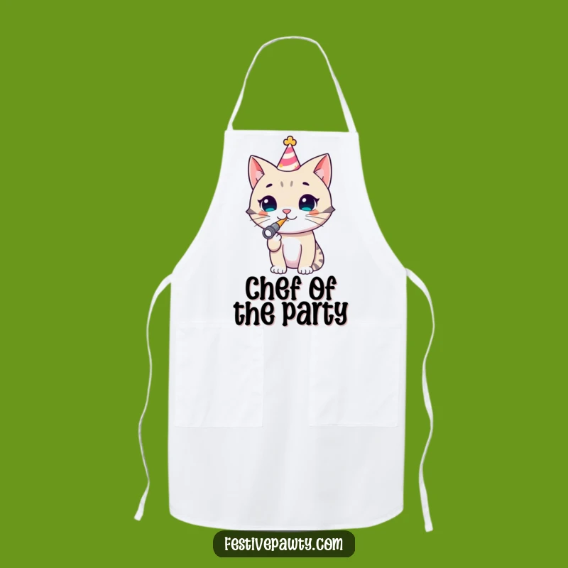 Funny Cat Party Chef Apron: Hilarious & Practical for Kitchen Celebrations