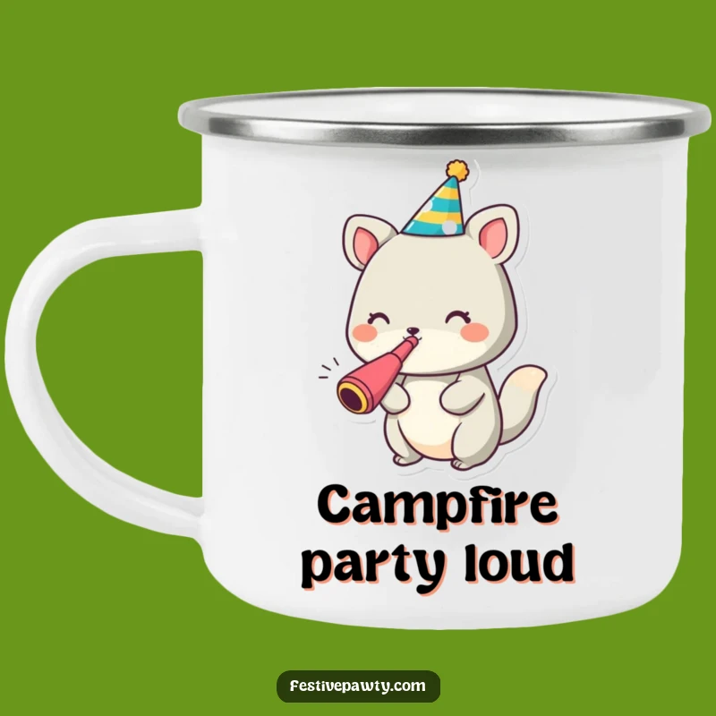 Funny Animal Party Camping Mug: Campfire Celebration - Durable Funny Gift for Outdoors