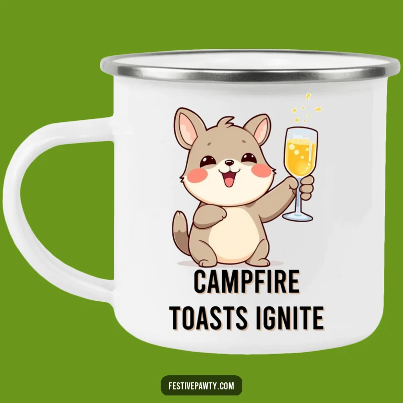 Funny Toasted Animal Fizzy Drink Camping Mug - Outdoor Celebration Funny Gift
