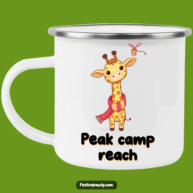 Funny Giraffe Party Camping Mug - Festive Adventure Humor