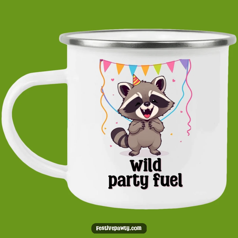 Funny Raccoon Camping Mug - Hilarious Outdoor Party Companion Gift