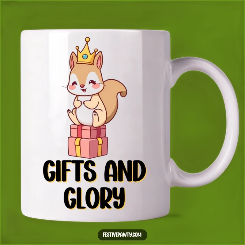 Funny Squirrel King Mug - Royal Gift Giver Humor Gift