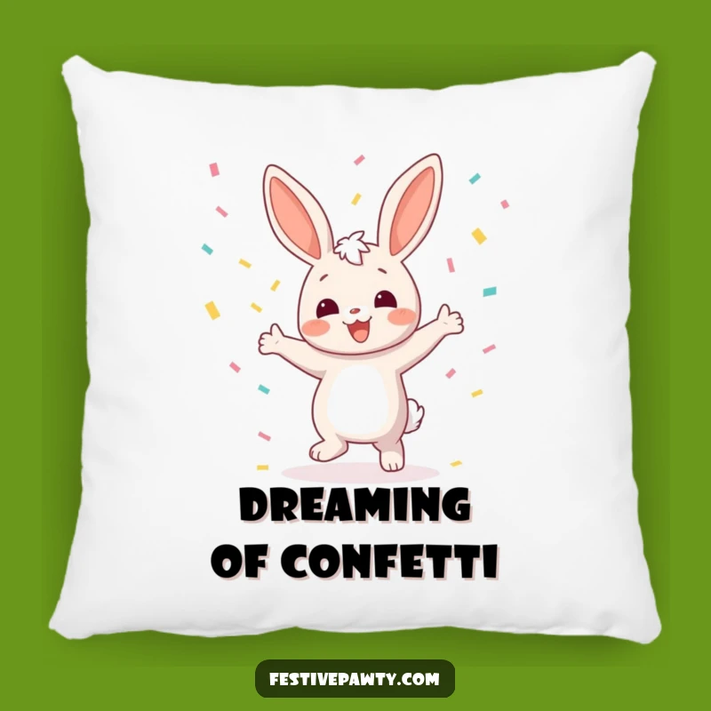 Funny Bunny Dancing Pillow: Soft & Hilarious Accent for Cheerful Homes