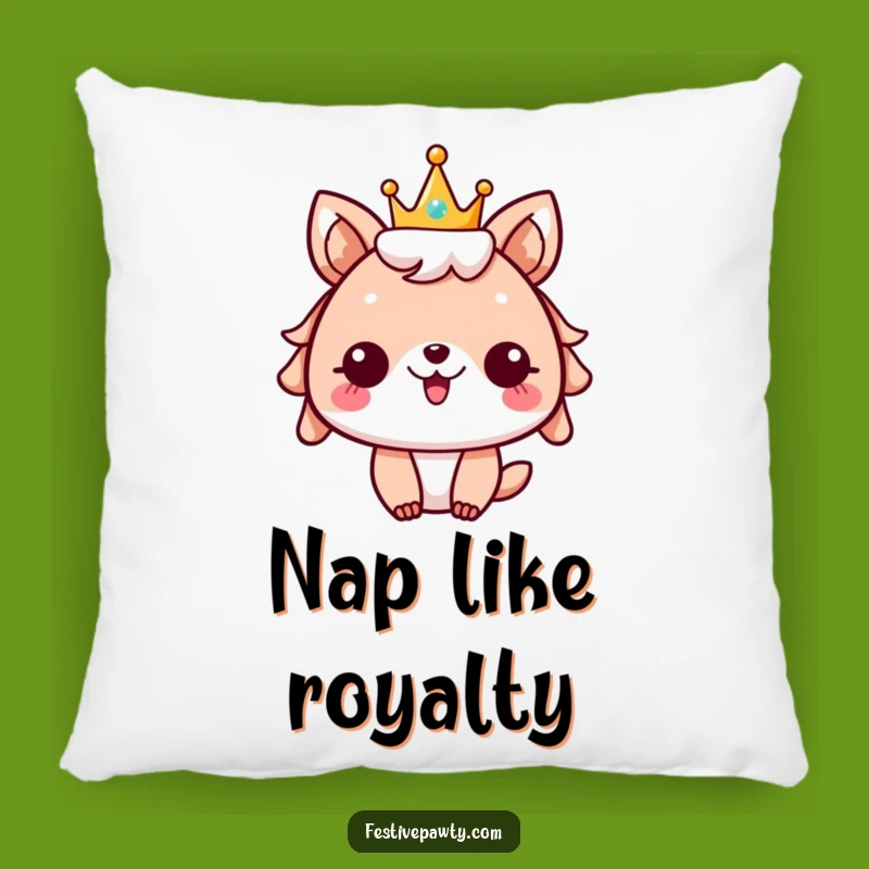 Funny Festive Animal Pillow: Cozy Crowned Cheer for Ultimate Comfort
