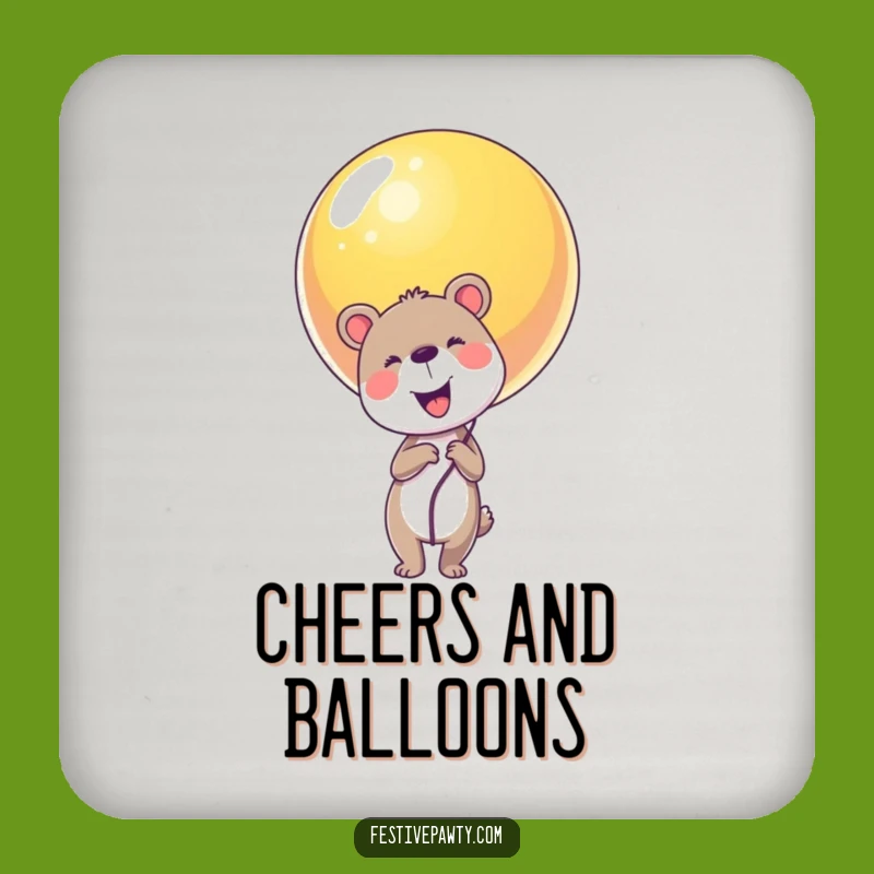 Funny Balloon Animal Coaster: Happy Surface - Cute Funny Gift