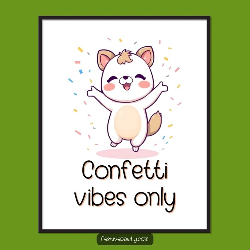 Funny Dancing Animal Poster: Joyful Movement - Artistic Funny Gift for Walls