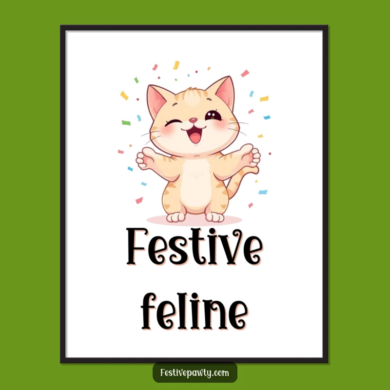 Funny Cat Juggling Poster: Hilarious Art for Playful Spaces