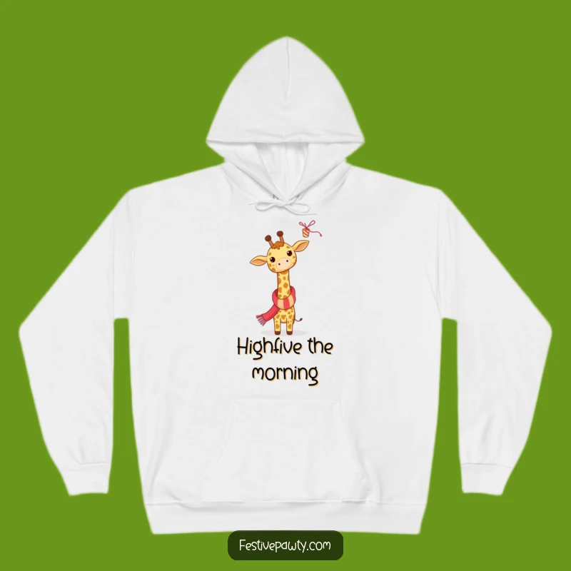 Cozy Funny Giraffe Hoodie - Warm Festive Party Vibes
