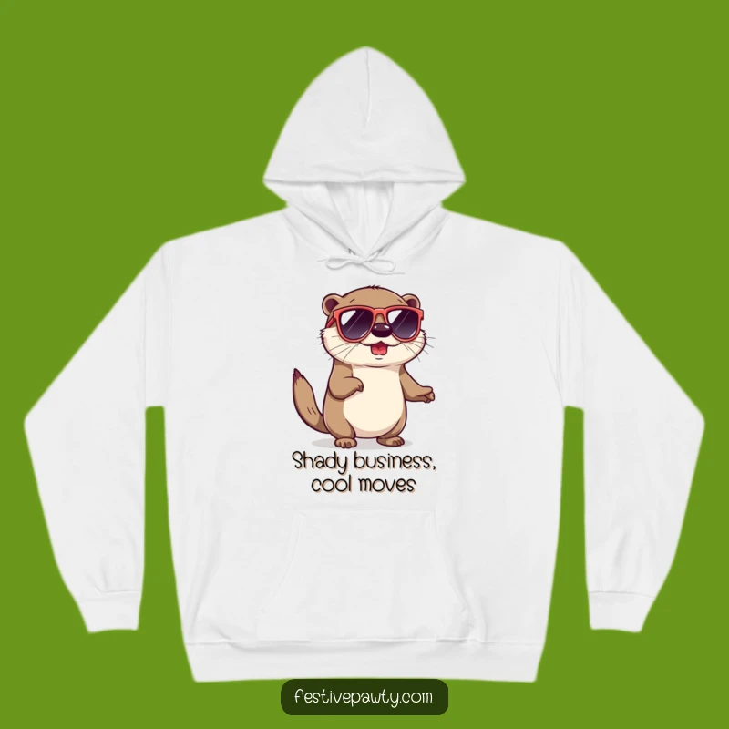 Cozy Funny Otter Sunglasses Hoodie: Stay Cool & Humorous