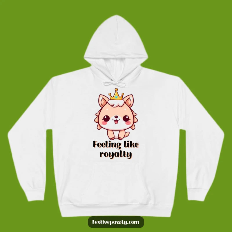 Funny Festive Animal Hoodie: Cozy Crowned Cheer for Ultimate Party Gift