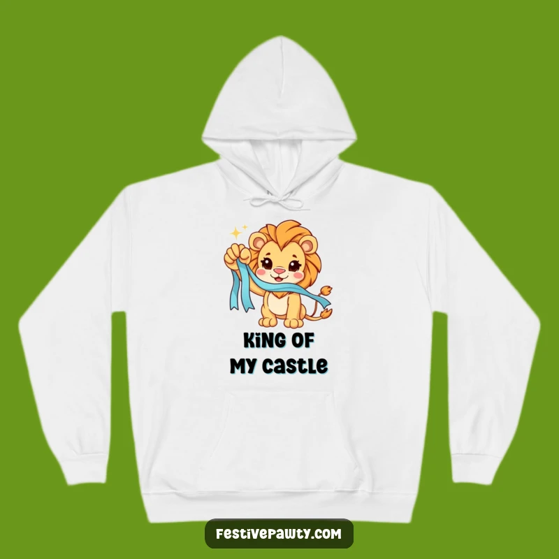 Funny Lion Victory Hoodie: Cozy Triumph, Warm Pride, Perfect Gift