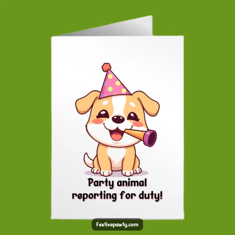 Cheery Dog Birthday Card: Free Printable - Pawsitively Fun Party - DIY Gift