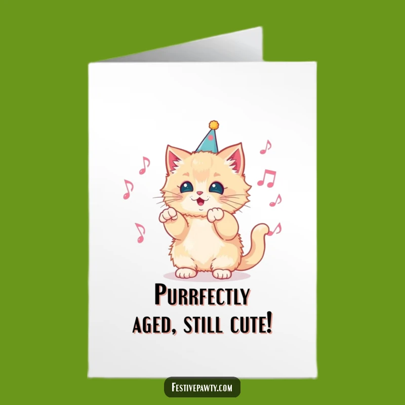 Free Printable Birthday Card: Funny Kitten Conductor LOL! Downloadable DIY Gift