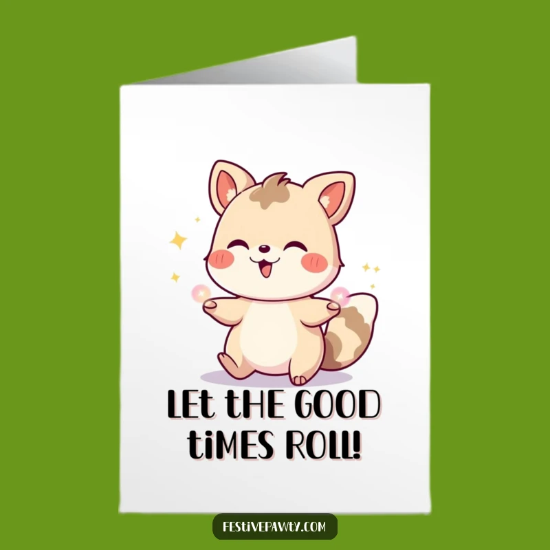 Free Printable Birthday Card: Giggling Lights Animal - Instant Party Fun!