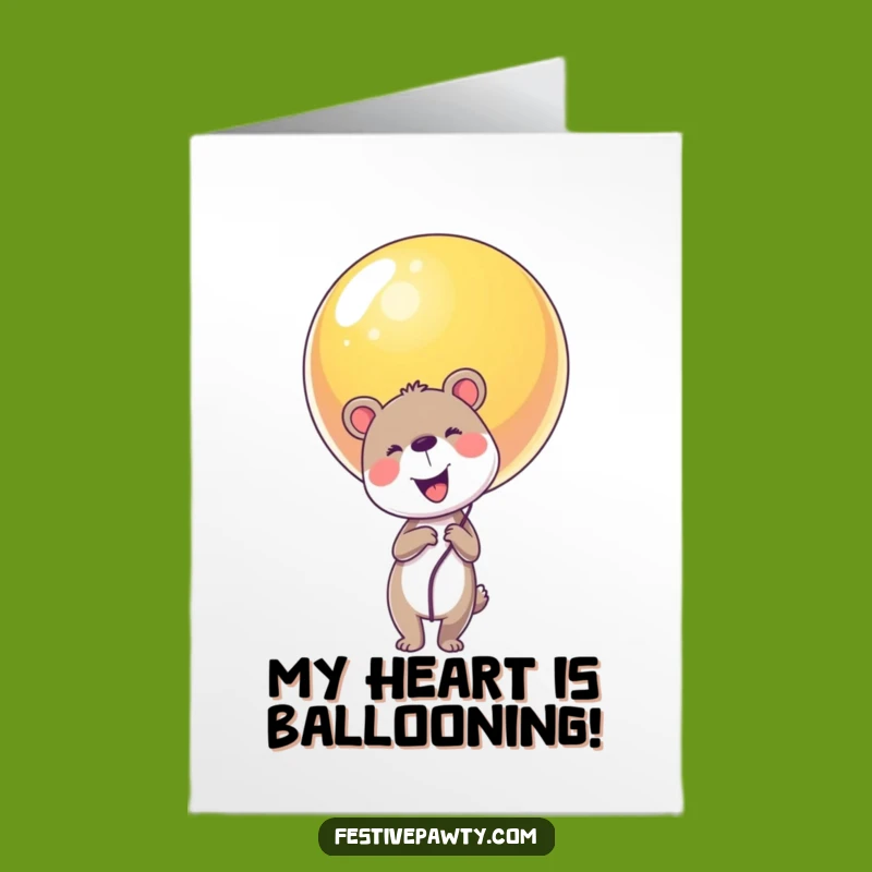 Free Printable Joyful Animal Balloon Thank You Card - Cute Downloadable Gift for Big Thanks