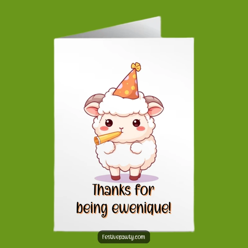 Sheep Party Thanks: Free Printable for a Festive Thank You!