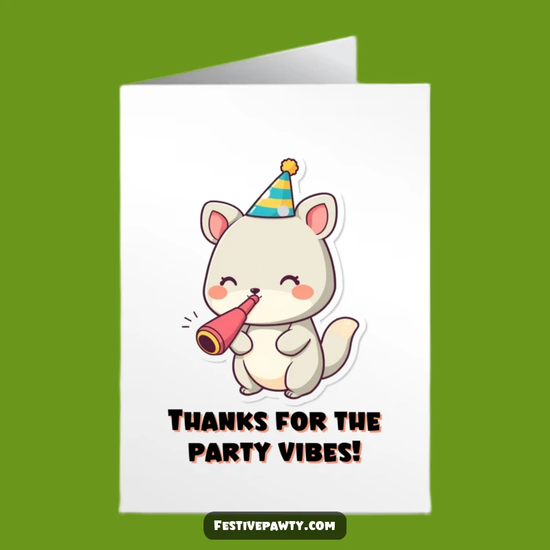 Free Printable Animal Noisemaker Thank You Card - Cute Downloadable Gift for Loud Appreciation