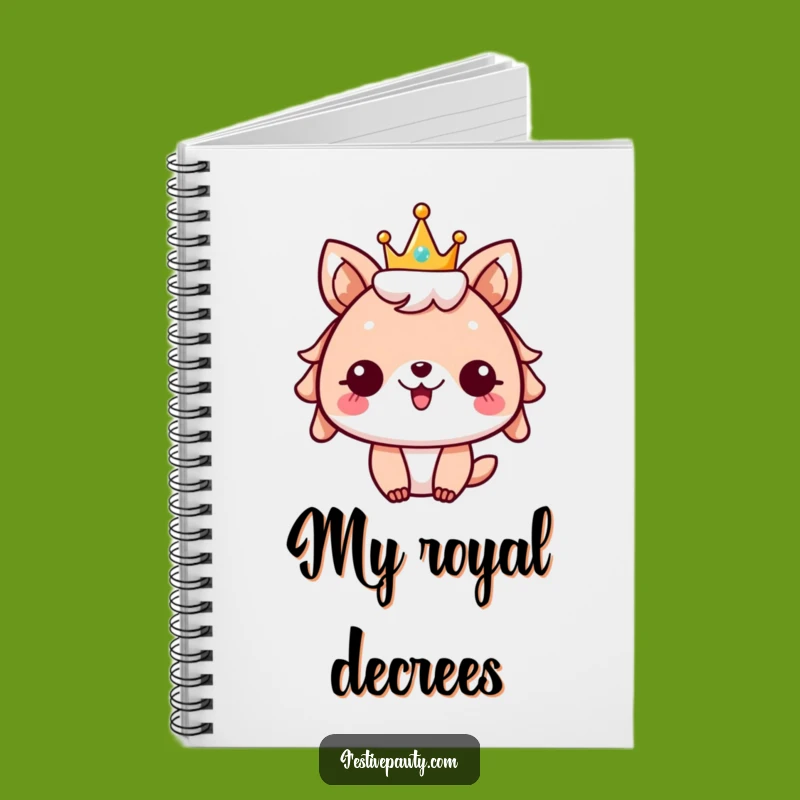 Funny Festive Animal Notebook: Crowned Cheer for Celebratory Ideas