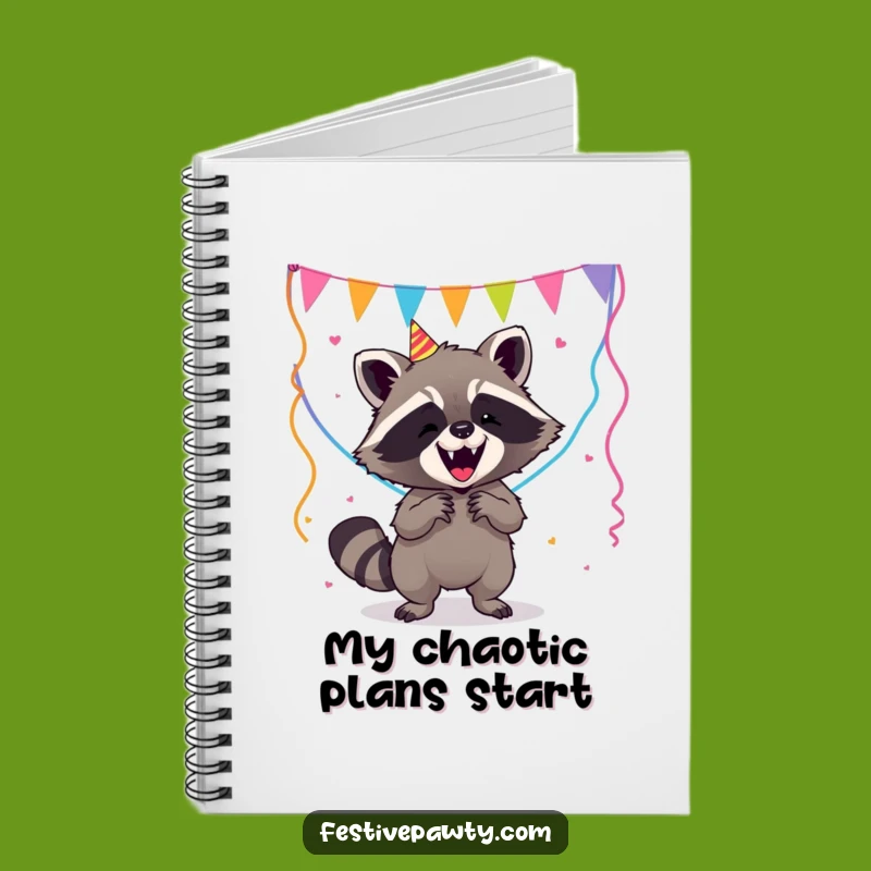 Funny Raccoon Notebook - Hilarious Party Plans & Ideas Journal Gift