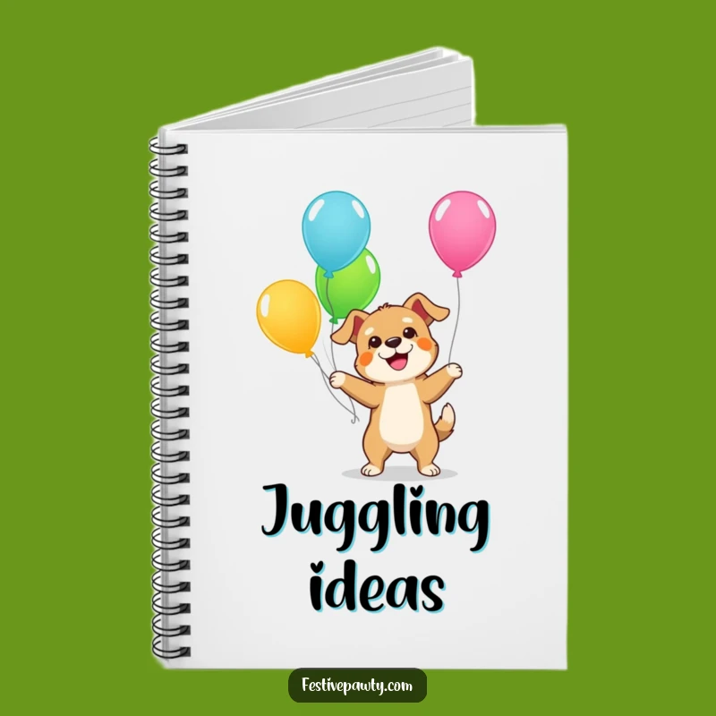 Funny Dog Juggling Journal: Hilarious & Energetic Notebook