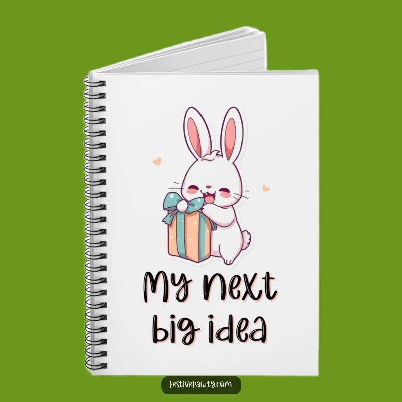 Funny Rabbit Present Notebook: Journal Cartoon Joy Fun, Perfect Gift