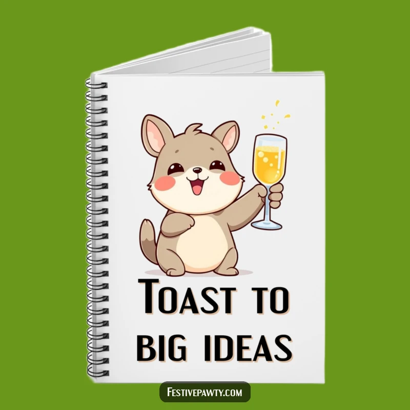 Funny Toasted Animal Fizzy Drink Notebook - Journal Your Celebrations Funny Gift