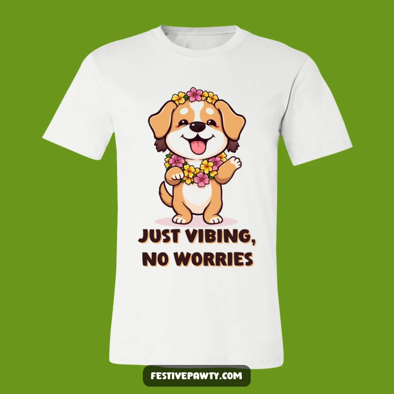 Funny Dog Hula Dance T-Shirt: Wear Your Tropical Fun