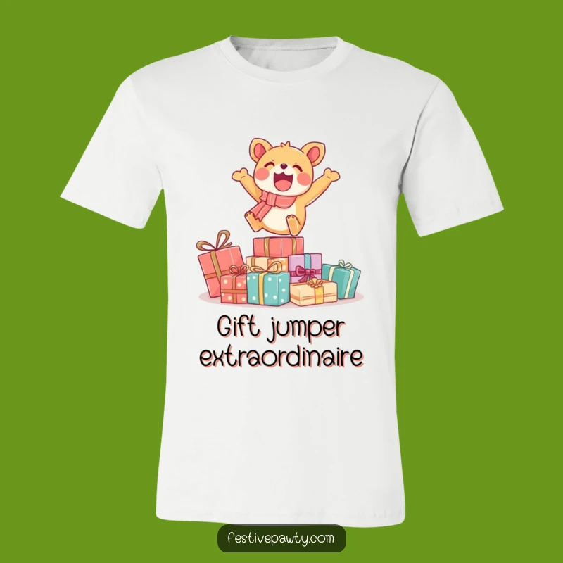Funny Animal Gift Leap T-Shirt: Hilarious Birthday Present for Ecstatic People!