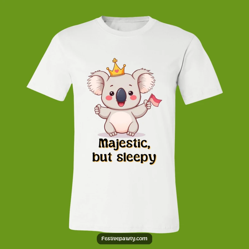 Funny Giddy Koala King T-Shirt - Royal Humor Apparel