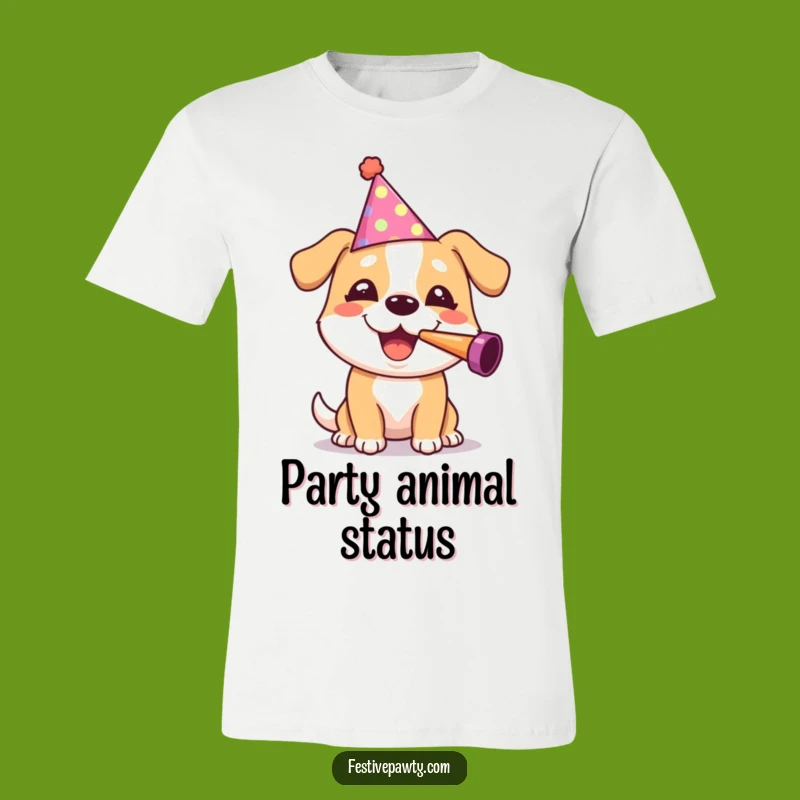 Funny Dog Party T-Shirt: Wear Your Celebration Hilariously!
