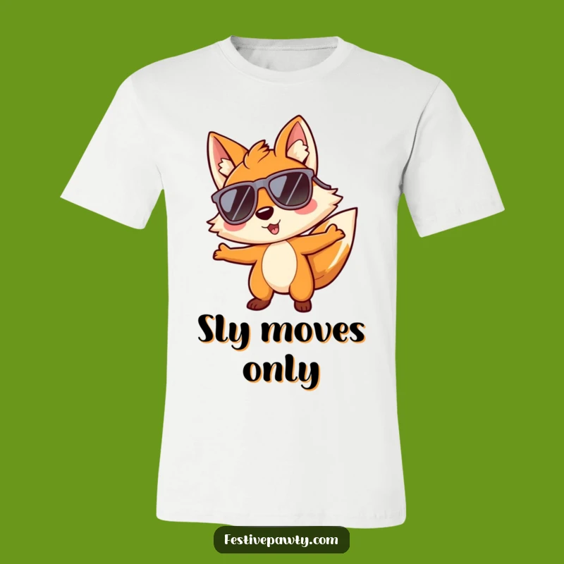 Funny Fox Sunglasses Tee: Groovy Character T-Shirt for a Cool Vibe!
