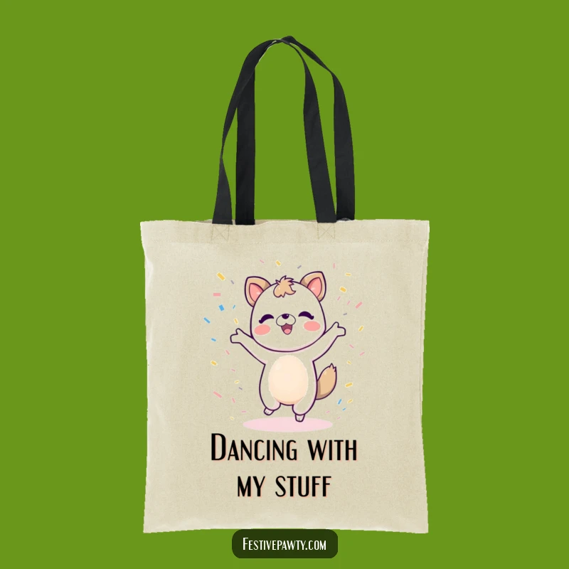 Funny Dancing Animal Tote Bag: Party On The Go - Chic Funny Gift